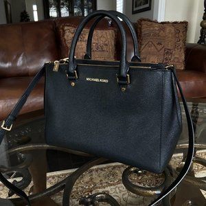 Michael Kors Sutton Medium Saffiano Leather Satchel Bag